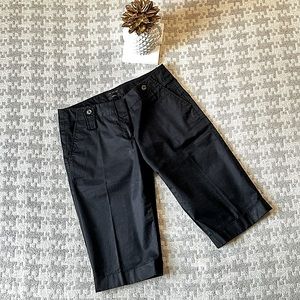 [The Limited] Drew Fit- long black trouser shorts. Size 4